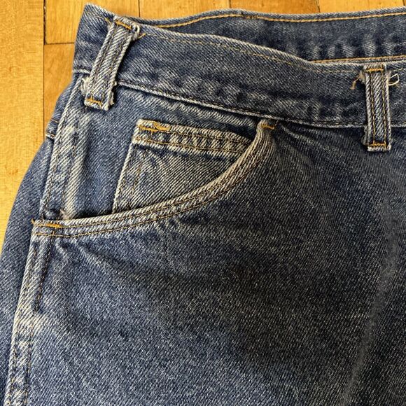 Saddle King Vintage Blue Jeans Men’s 42x34 Made In USA Regular Wash - Picture 12 of 16